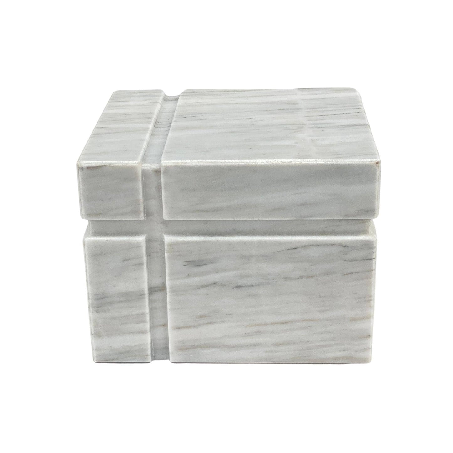 White Marble Urn - 160 cubic inches