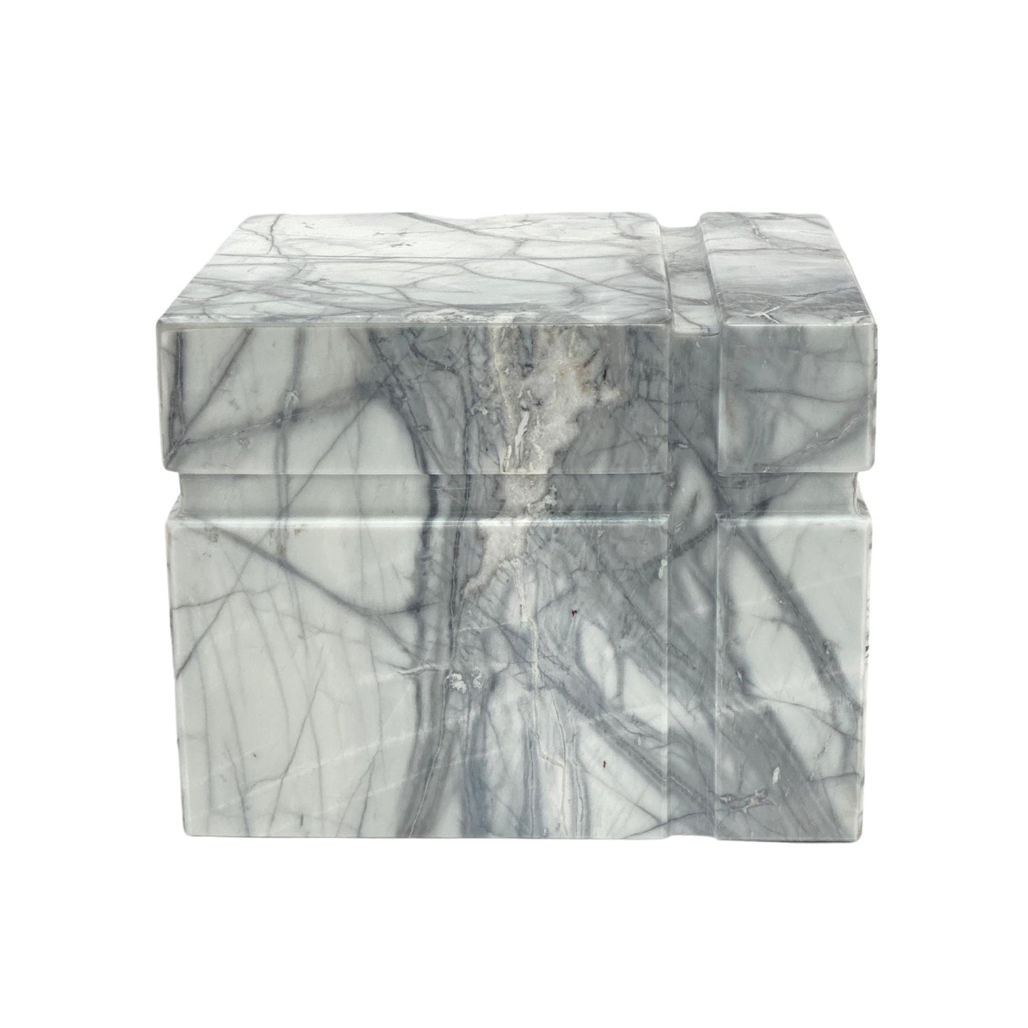 White Marble Urn - 160 cubic inches