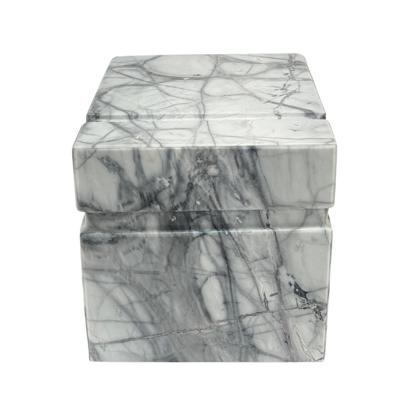 White Marble Urn - 160 cubic inches