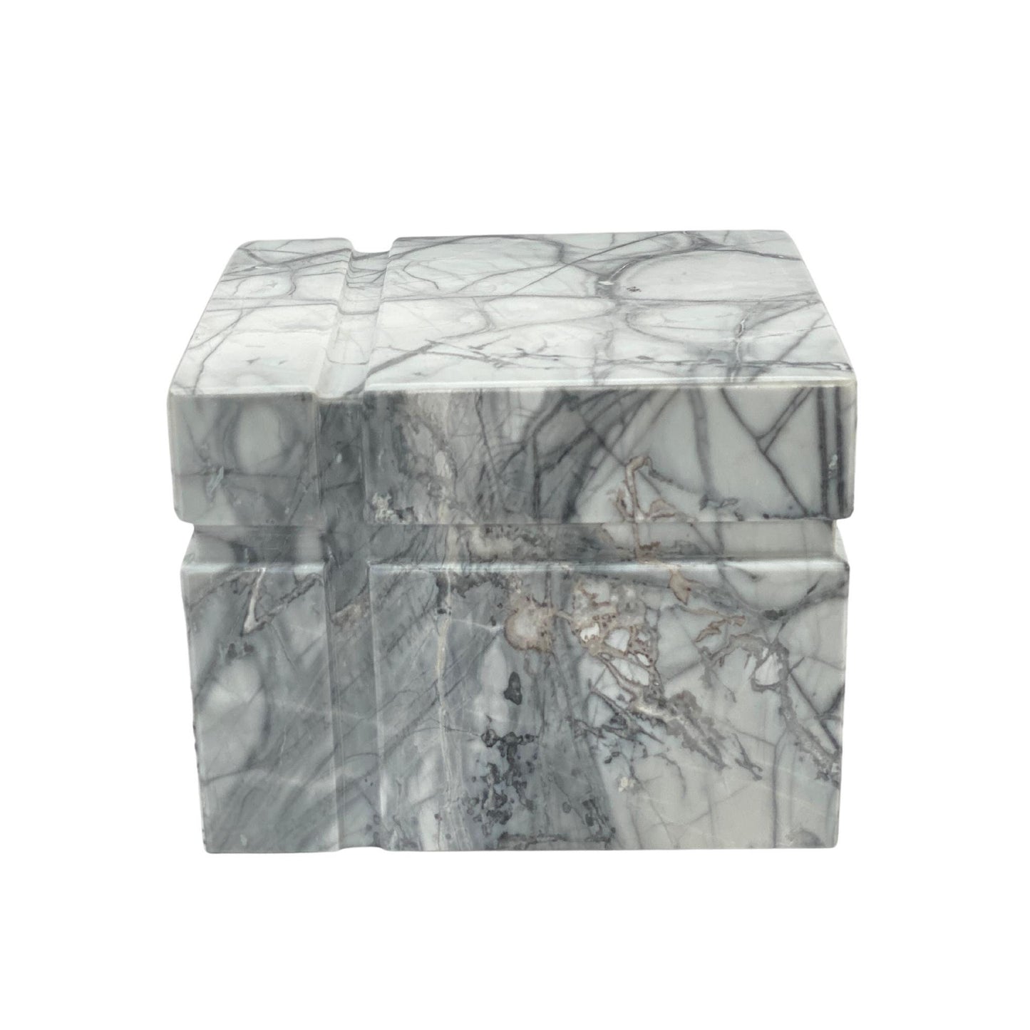 White Marble Urn - 160 cubic inches