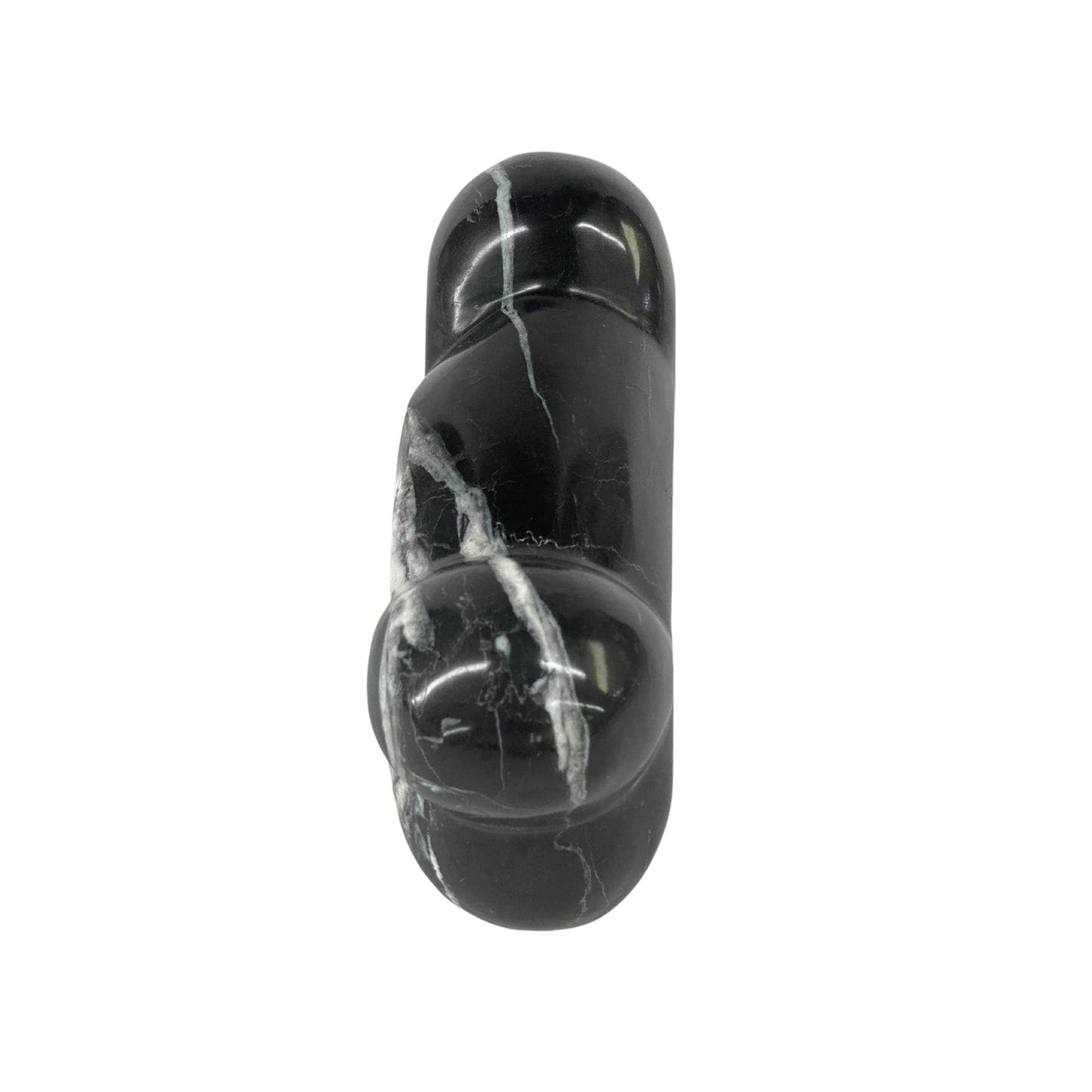 Black Marble Pet Urn - 30 cubic inches