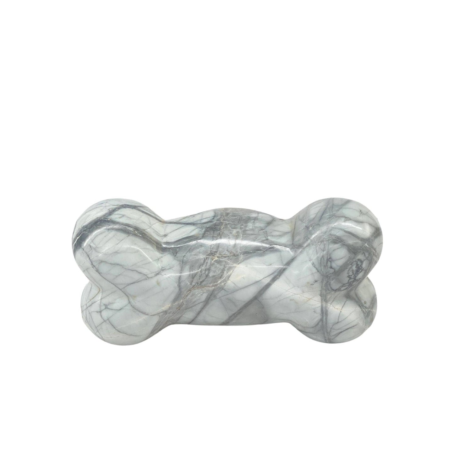 White & Gray Marble Pet Urn - 30 cubic inches